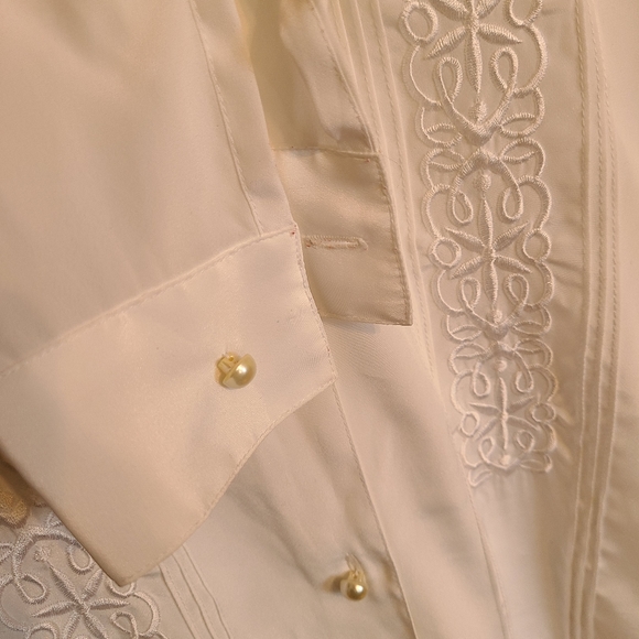 🌟Vintage Classic White Blouse Size 12 - Like New - Picture 5 of 6